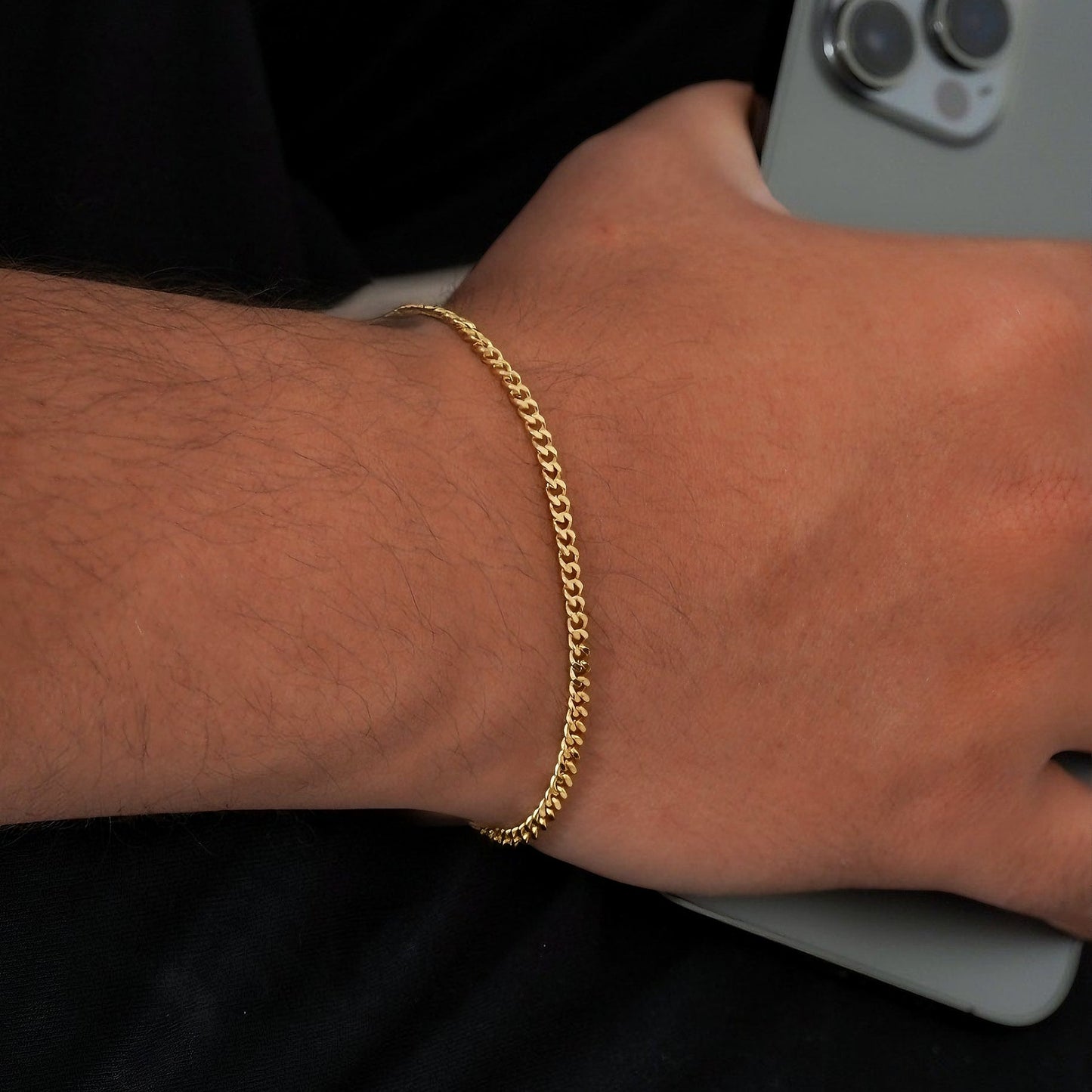 Pulsera Cubana Plana - J50006