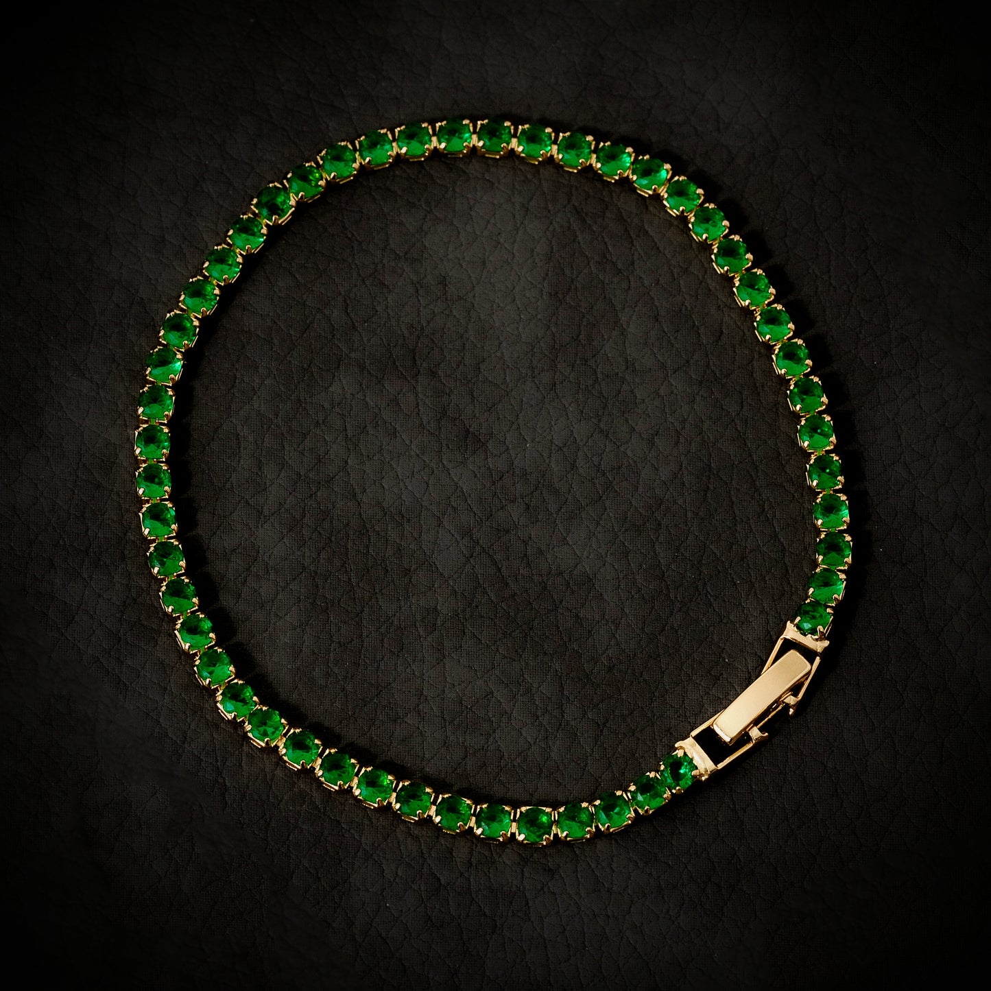 Pulsera Tennis Esmeralda de Fortuna - J50027V