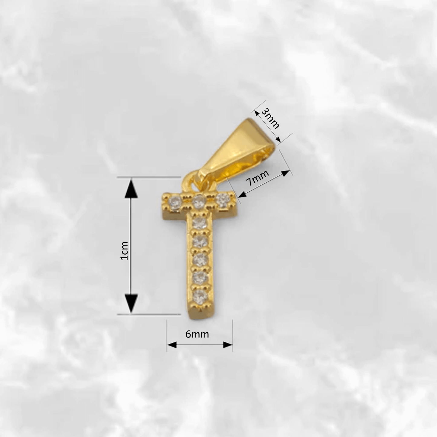 Dije de Letras Consonantes con Circones - J23370
