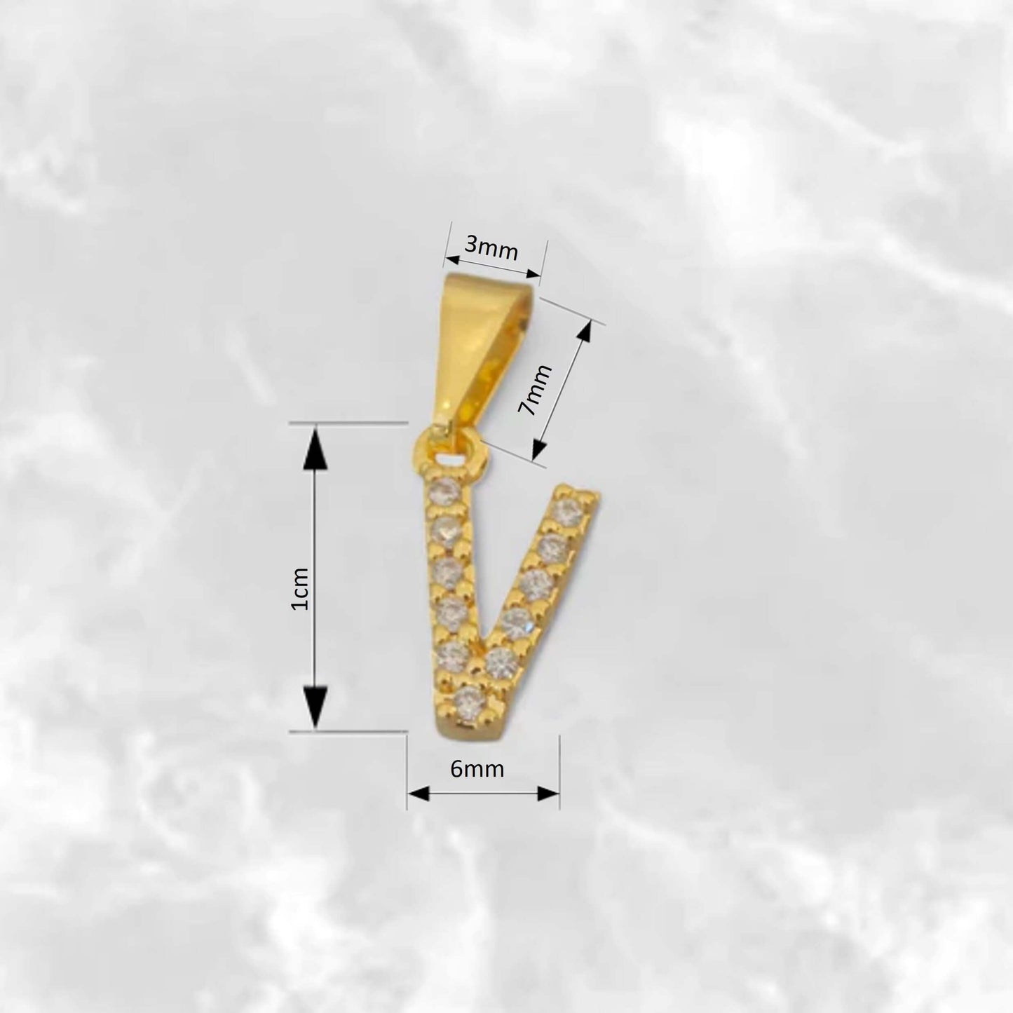 Dije de Letras Consonantes con Circones - J23370