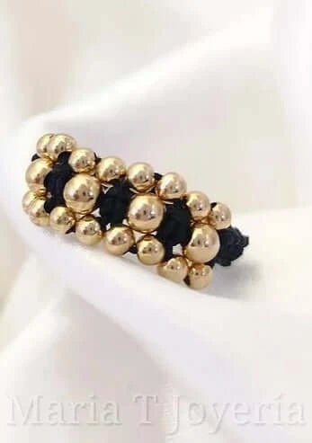 Argolla Tejida Con Balines - A#4,3