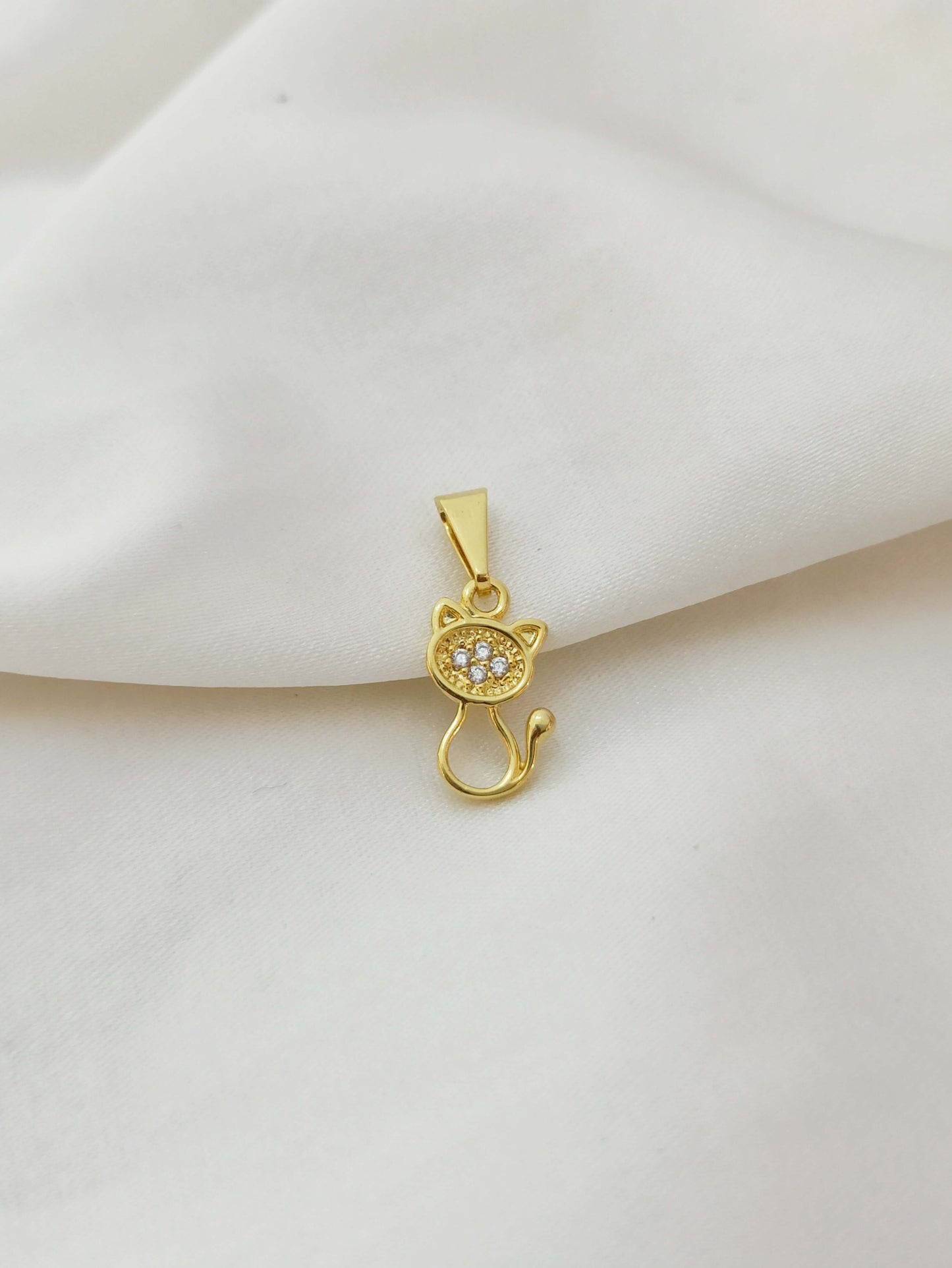 Dije de Gato con Brillantes - J23091