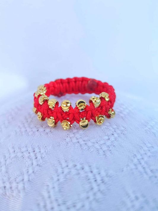 Anillo Tejido Diamantado