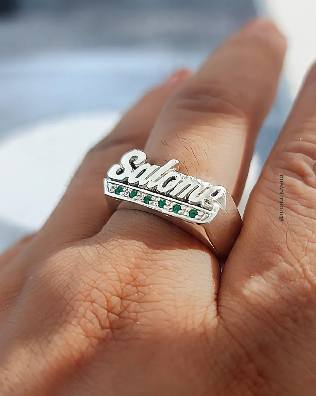 Anillo Ego | Anillo Personalizado con Nombre en Plata 925