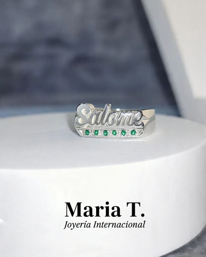 Anillo Ego | Anillo Personalizado con Nombre en Plata 925