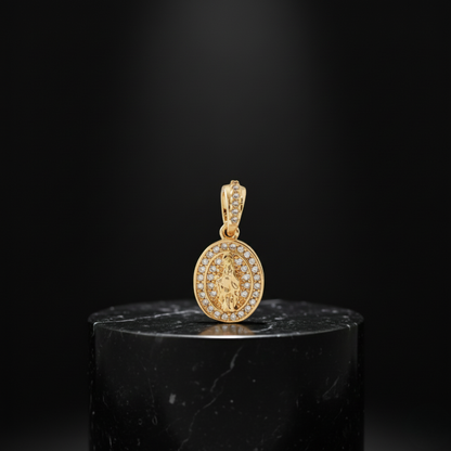 Dije VIrgen Milagrosa con Circones Fé Elegante