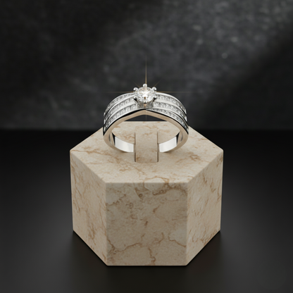 Anillo de Compromiso Latir con Circones