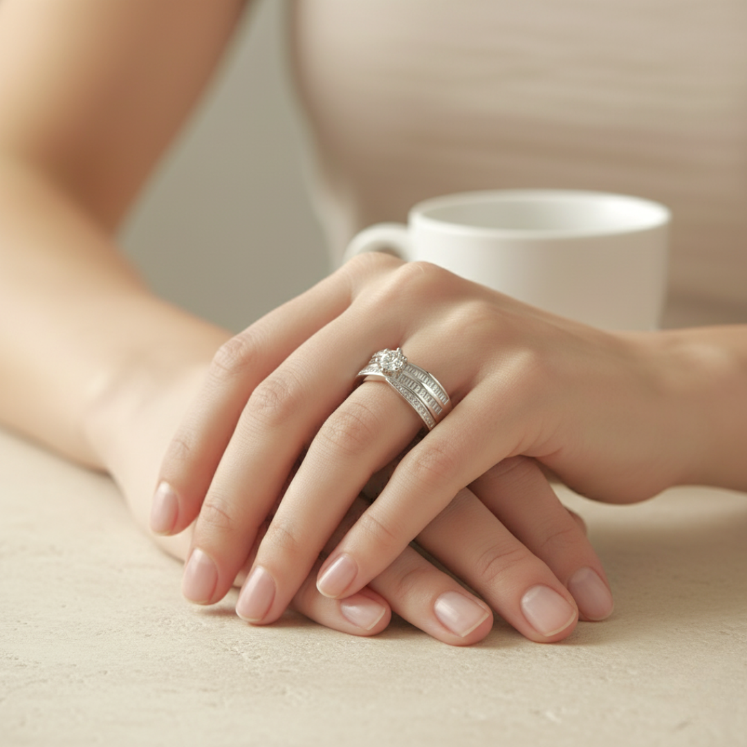 Anillo de Compromiso Latir con Circones