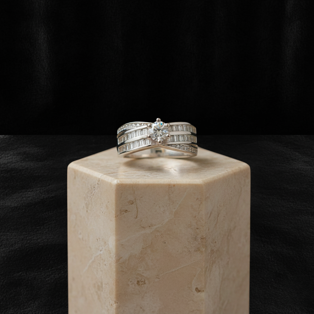 Anillo de Compromiso Latir con Circones