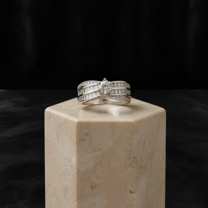 Anillo de Compromiso Latir con Circones