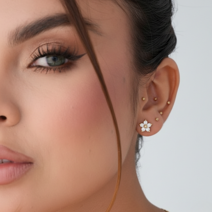 Topitos Flor con Circones