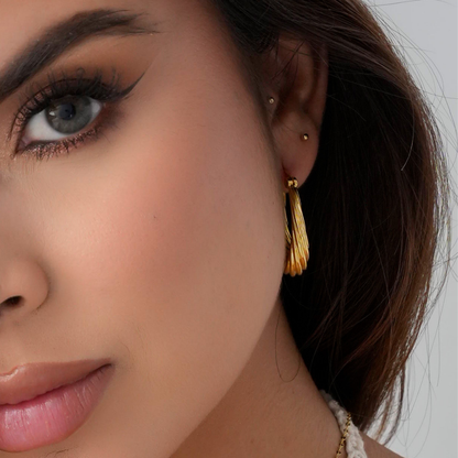 Candongas Ovalo Espiral Glam