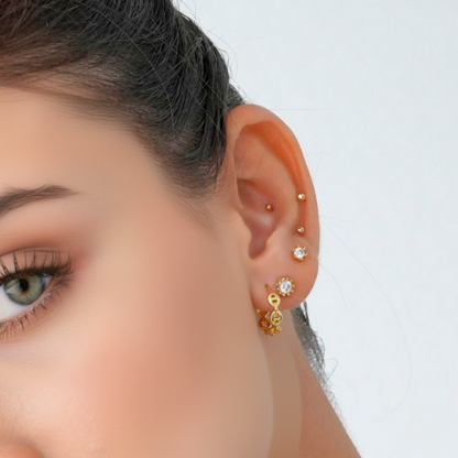 Candongas Eslabón Grano de Café Pequeña