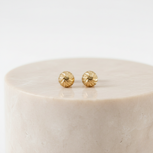 Topitos Medio Balin Diamantado 6mm