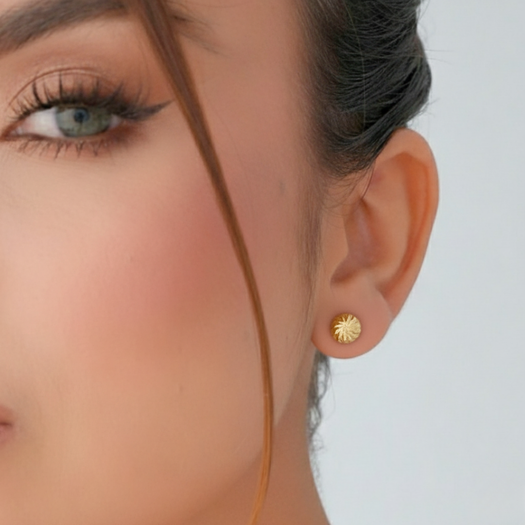 Topitos Medio Balin Diamantado 8mm