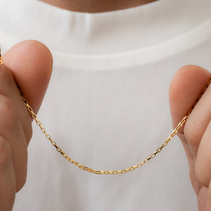 Cadena Mini Paper Clip Vintage Corta