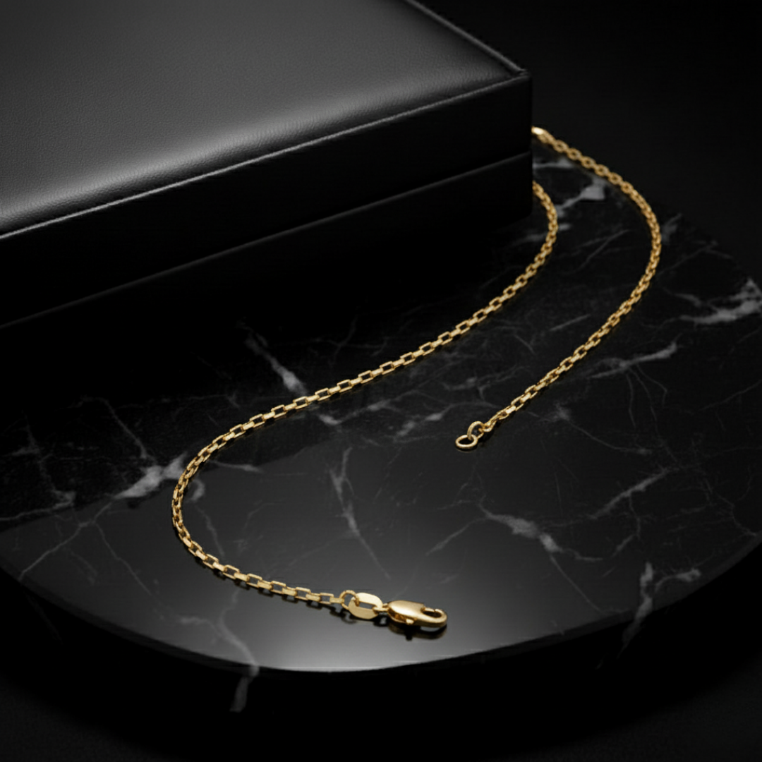 Cadena Mini Paper Clip Vintage Larga