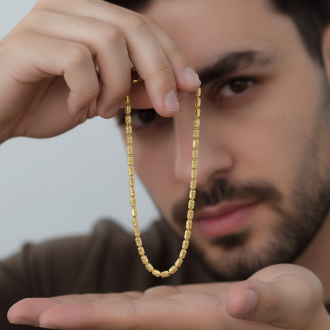 Cadena Canutillo Rústico Diamantado Italy