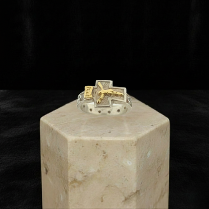 Anillo Cruz Denario Redentor