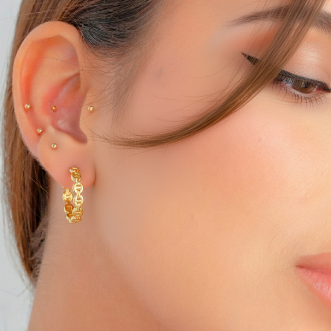 Candongas Eslabón Grano de Café Mediana