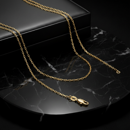 Cadena Mini Paper Clip Vintage Corta