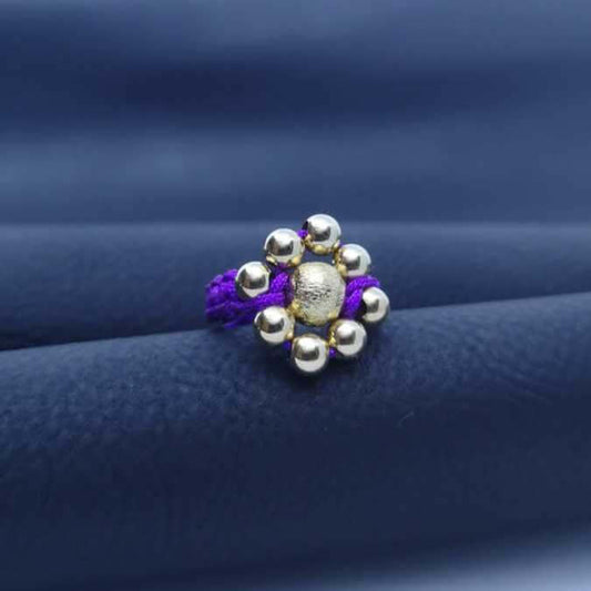 Anillo Tejido Flor - A#4-6