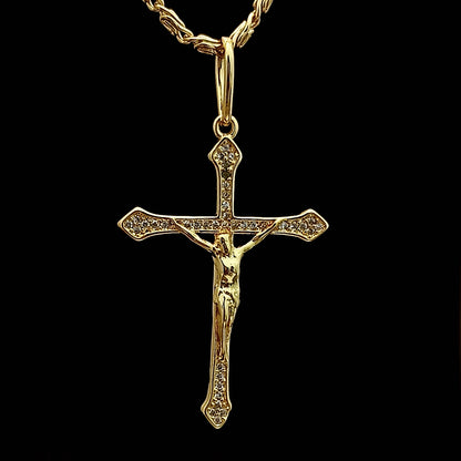 Dije Crucifijo con Circonias - J23304