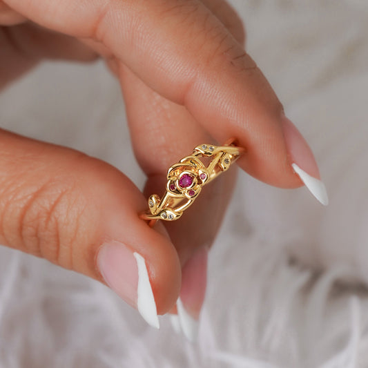 Anillo Corana de Rosas - J13045