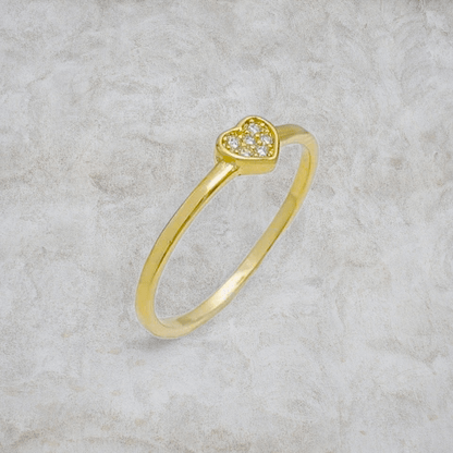 Anillo Corazon Con Circones - J13018