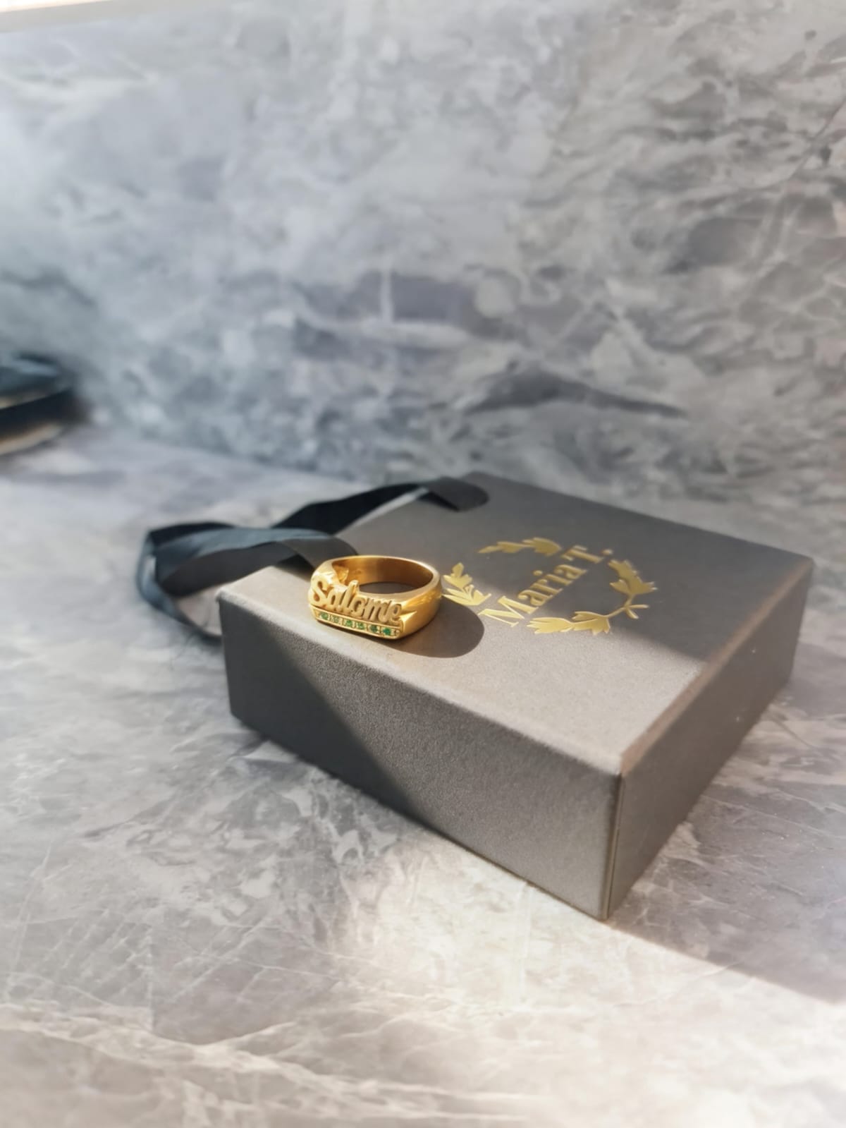 Anillo Ego (LÍNEA PREMIUM) | Anillo Personalizado de Nombre en Oro 18K Laminado & Plata 925