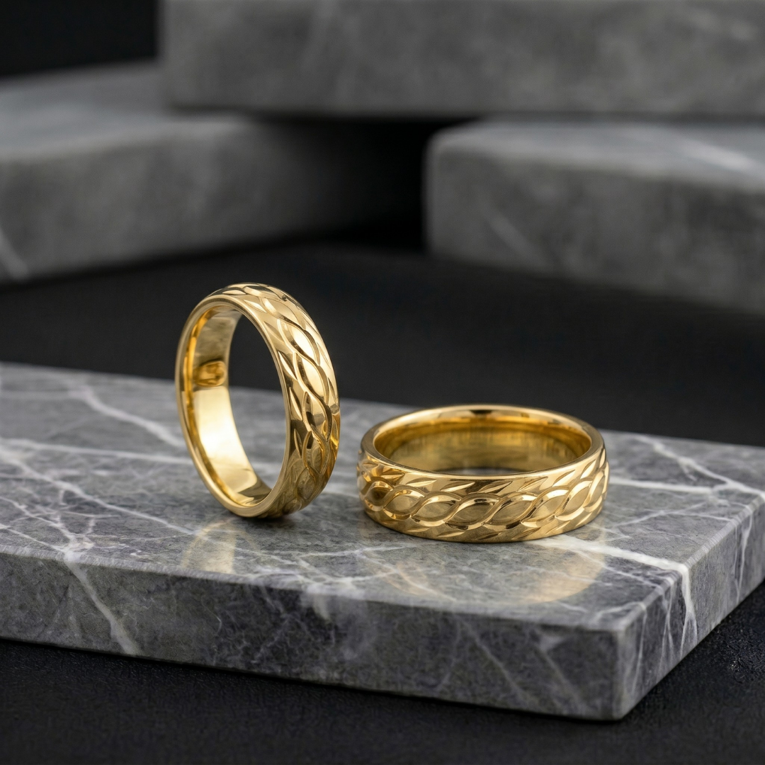 Argollas Diamantado Curvo