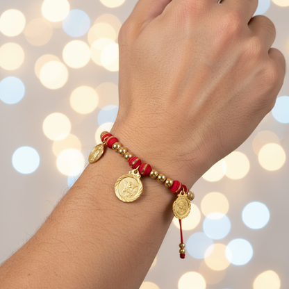 Manilla San Miguel Charm con Cristo y Guadalupe - Mcharm#5