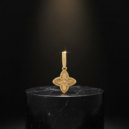 Dije Flor Estelar Trébol Lottus