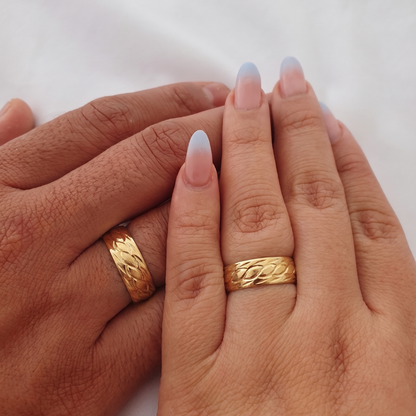 Argollas Diamantado Curvo