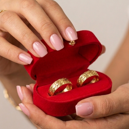 Argollas Diamantado Curvo