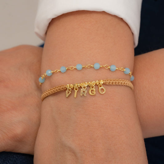 Manilla Inicial Zodiaco Personalizable + Manilla Élite