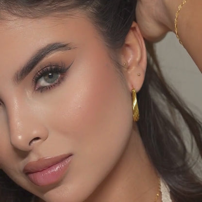 Candongas Ovalo Espiral Glam