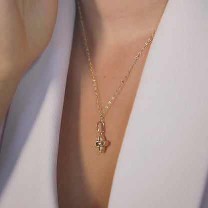 Dije Flor Estelar Trébol Lottus