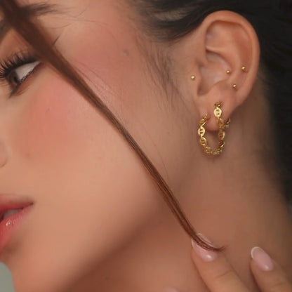 Candongas Eslabón Grano de Café Mediana