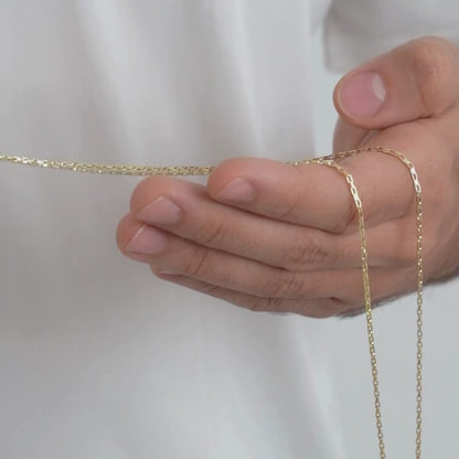 Cadena Mini Paper Clip Vintage Larga