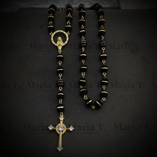 Rosario con Neoprenos Argollados y Cruz
